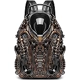 Lyuxhetaokdiq Men and Women PVC 3D Xenomorph Shaped Purse Alien Backpack