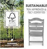 hauck Alpha+ Grey Wooden High Chair 6 Months to Adult FSC Beech 90 kg view 6