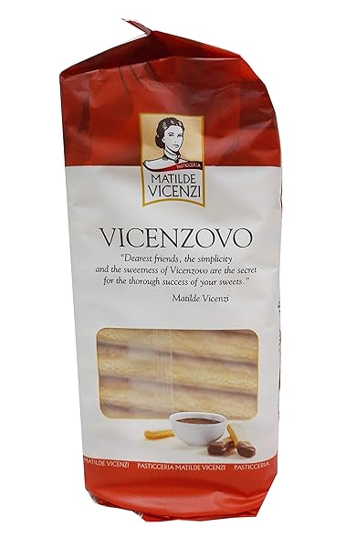 MATILDE VICENZI VICENZOVO LADYFINGERS – CLASSIC ITALIAN BISCUITS, LADYFINGERS COOKIES FOR TIRAMISU – KOSHER DAIRY COOKIES – ITALIAN PASTRIES FOR BAKERY & DESSERT GIFTS – 14.11 OZ (400G)