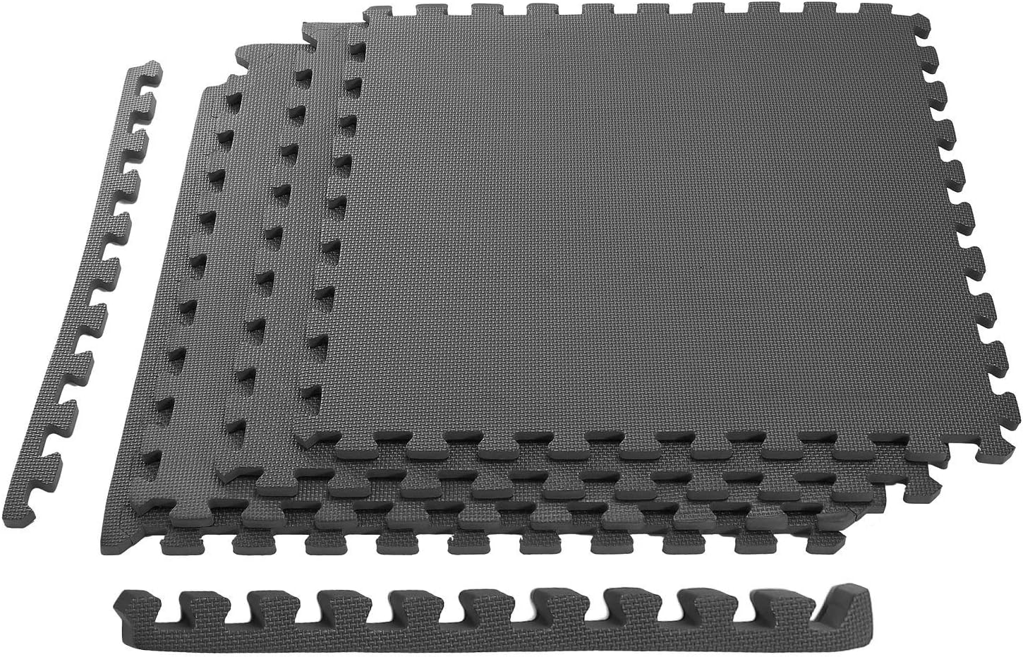 Moclever Puzzle Exercise Mat Foam Gym EVA Mat Interlocking Tiles Protective Flooring for Gym Equipment and Cushion for Workouts