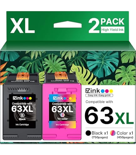 Amazon.com: DoorStepInk 63XL Black MICR Remanufactured Ink