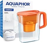 AQUAPHOR Compact Water Filter Jug 2.4L 1 Maxfor+ Filter Orange