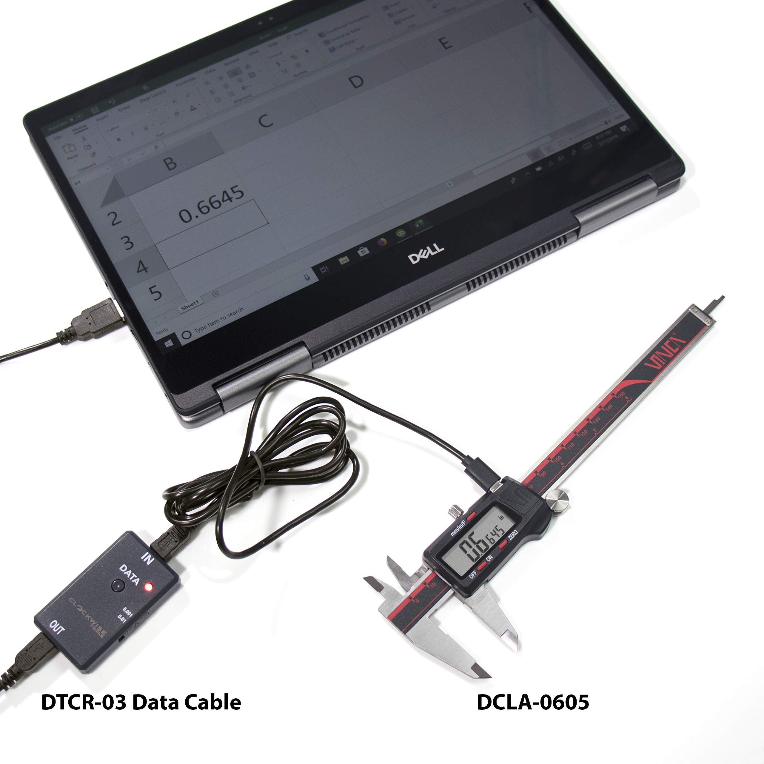 VINCA DTCR03 RS232 Digital Caliper Data Transfer Cable Buy Online in
