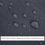 OKPOW Cantilever Parasol Cover 600D Oxford Waterproof UV Windproof 2.5m-4m view 4
