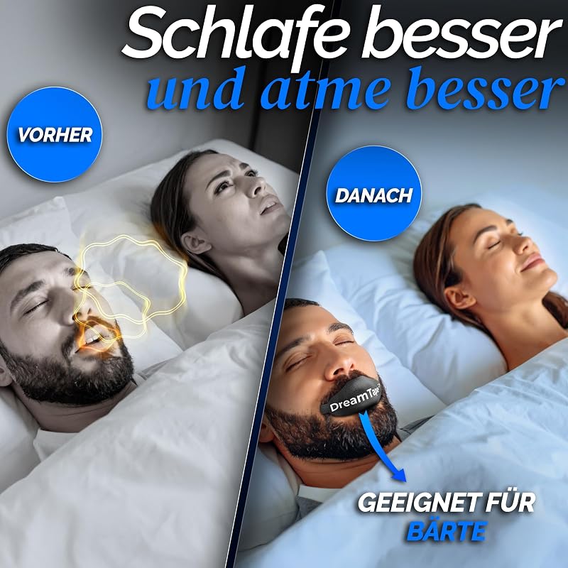 ® 35x Mouth Tape gegen Schnarchen – Mundpflaster zum Schlafen, Mundkleber für ruhigen Schlaf & Schlafhilfe – hypoallergen, latexfrei, atmungsaktiv – antischnarchmittel, mundtape