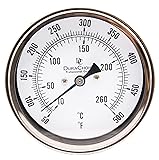 Industrial Bimetal Thermometer 5" Face x