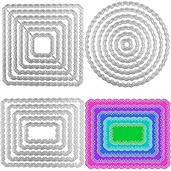 3 Sets Lace Frame Metal Cutting Dies for Card