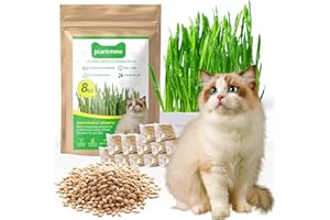 Cat Grass Seeds - Individual Packets for Easy Planting and Storage - Heirloom Oat Barley Blend for Indoor Cats