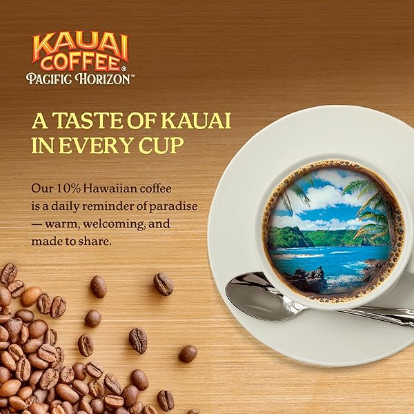 KAUAI COFFEE K-CUP PODS FOR KEURIG BREWERS – ARABICA COFFEE, 10% HAWAIIAN – MEDIUM ROAST, VANILLA BEANS WITH TOASTED MACABAMIA NUTS – VANILLA MACADAMIA NUT, 1 PACK OF 10 SINGLE SERVE K-CUPS