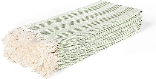 Amazon Com Cotton Clinic Herringbone Kitchen Dish Towels 6 Pack
