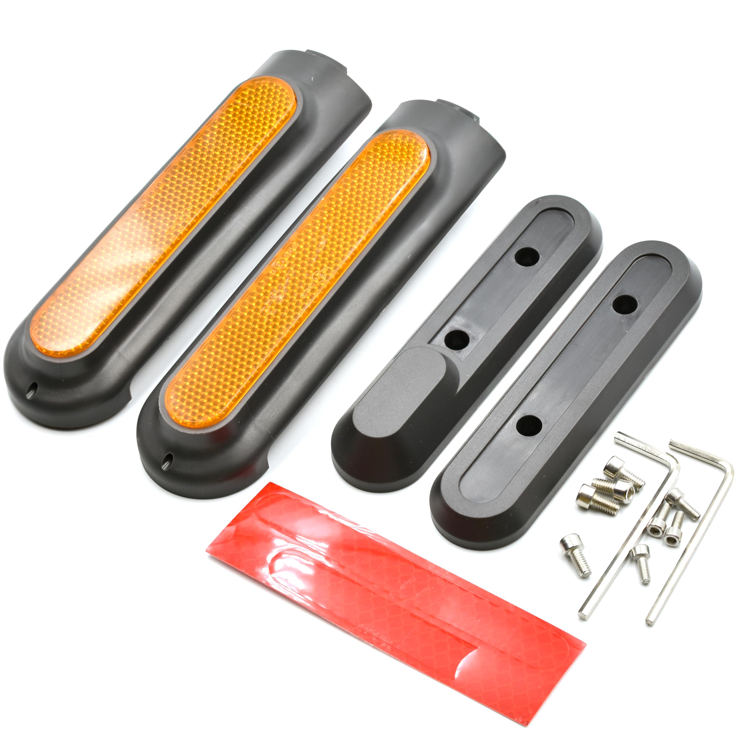 myBESTscooter - Front And Rear Side Wheel Covers With Reflective Stickers For Xiaomi Pro 4 Electric Scooter