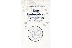 Dog Embroidery Templates 50 Plus Designs: Canine Template Design Book: For Dog Lovers, Over 50 beautiful and creative pages f