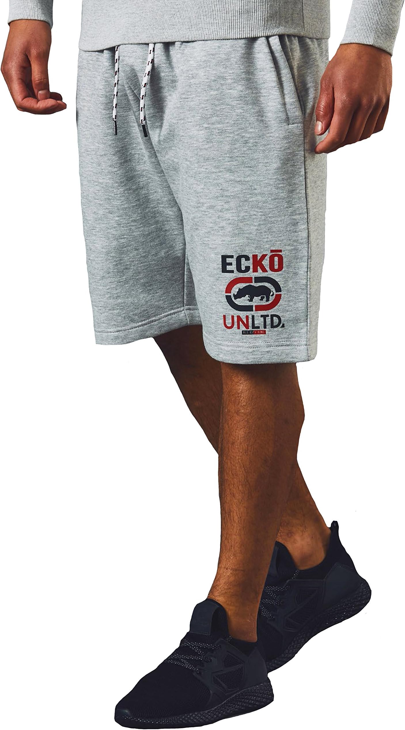 Ecko Mens Shorts Sweat Gym Fashion Jogging Bottom Fleece Short S-XXL LONGCROSS