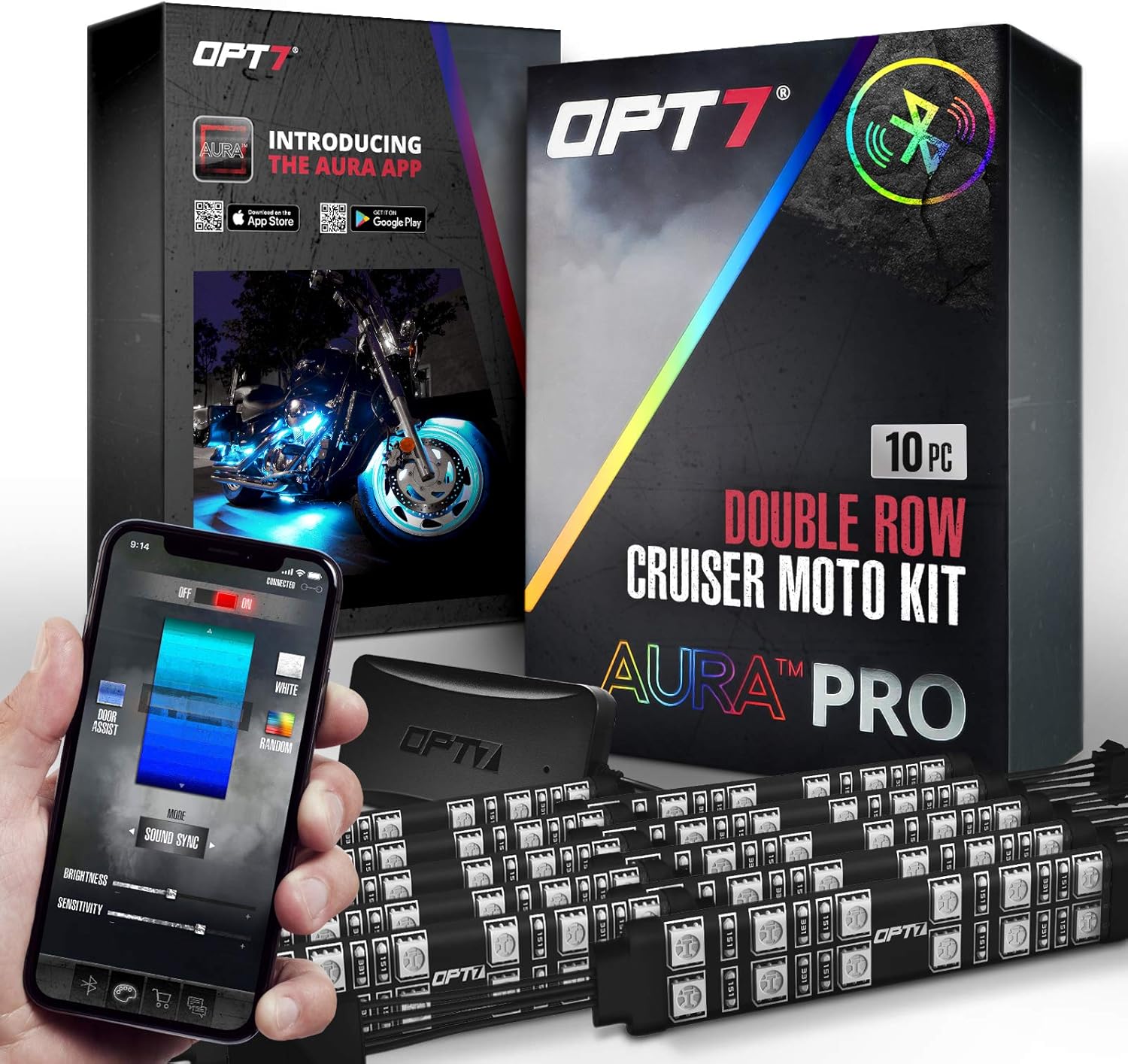 Best Motorcycle Led Lighting Kit Light Strip Switch