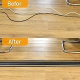 PICK FOR LIFE 3 Channel Cable Protector 6 Ft Floor Cord Cover Black view 7