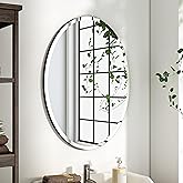 KOHROS Bathroom Mirrors for Over Sink - Oval Frameless Mirror - Beveled Polished Wall Mirror for Bathroom, Vanity, Bedroom (18" W x 24" H Oval)