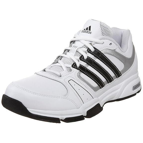 Buy adidas Men's Barracks F9 - Leather Cross Training Shoe, White/Black/Silver, 10.5 M at Amazon.in