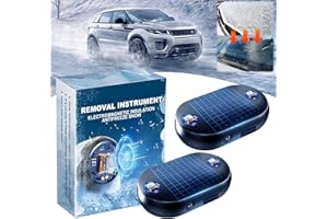 GRENBEN Electromagnetic Snow Removal, Anti-freeze Electromagnetic Car Snow Removal Device, Portable Kinetic Molecular Heater, Defroster for Car Windshield, Fast and Efficient Auto Snow Removal Device (2pcs)