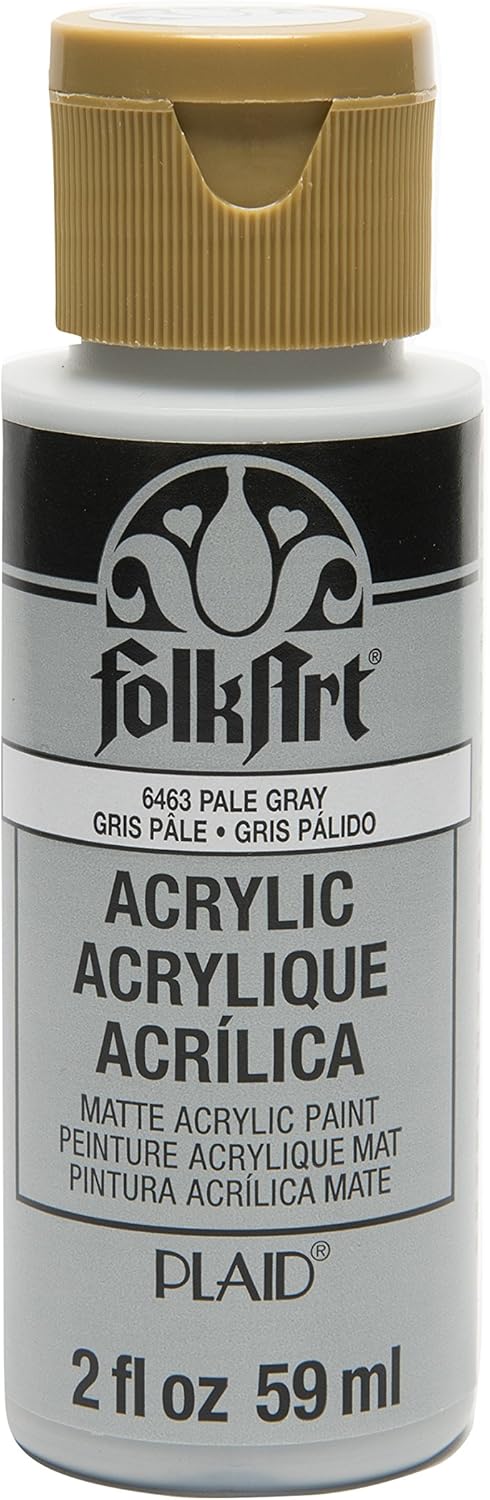 FolkArt Acrylic Paint in Assorted Colors (2 oz), 6463, Pale Gray