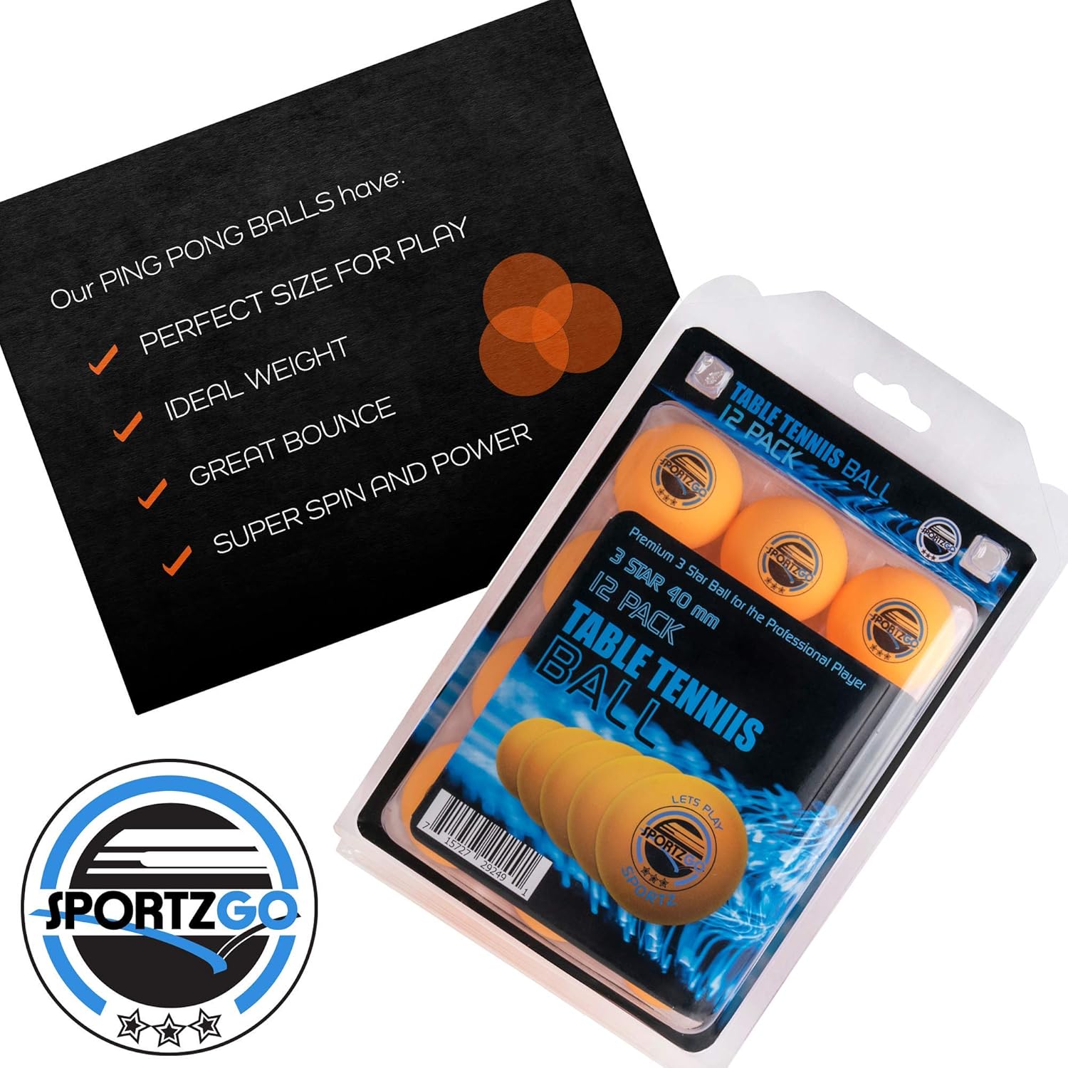 Amazon.com: sportly Pelotas de tenis de mesa ping pong bolas ...