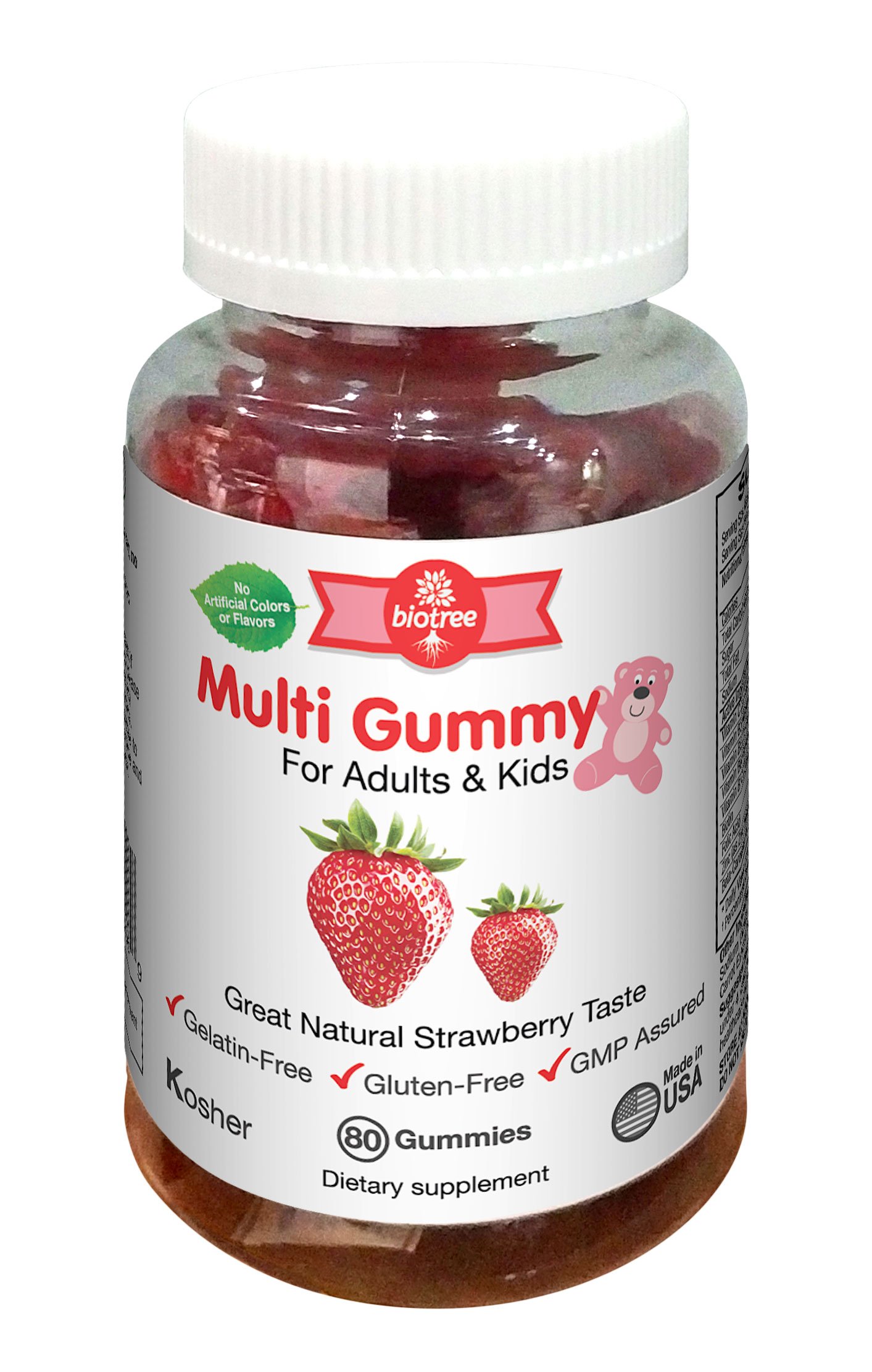 Gummy Vitamin D for Adults & Kids Delicious Peach Cherry