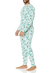 Amazon Essentials Men's Knit Pajama Set, Ecru