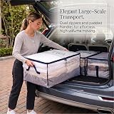 VENO 10 Pack Moving Bags Large Storage Bins with Lids Clear 102L view 5