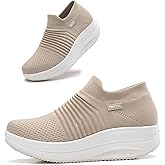 Oude Platform Loafers for Women Comfortable | Womens Slip On Sneakers Lightweight | Women's Walking Shoes Work Long Hours | Thick Rocking Bottom