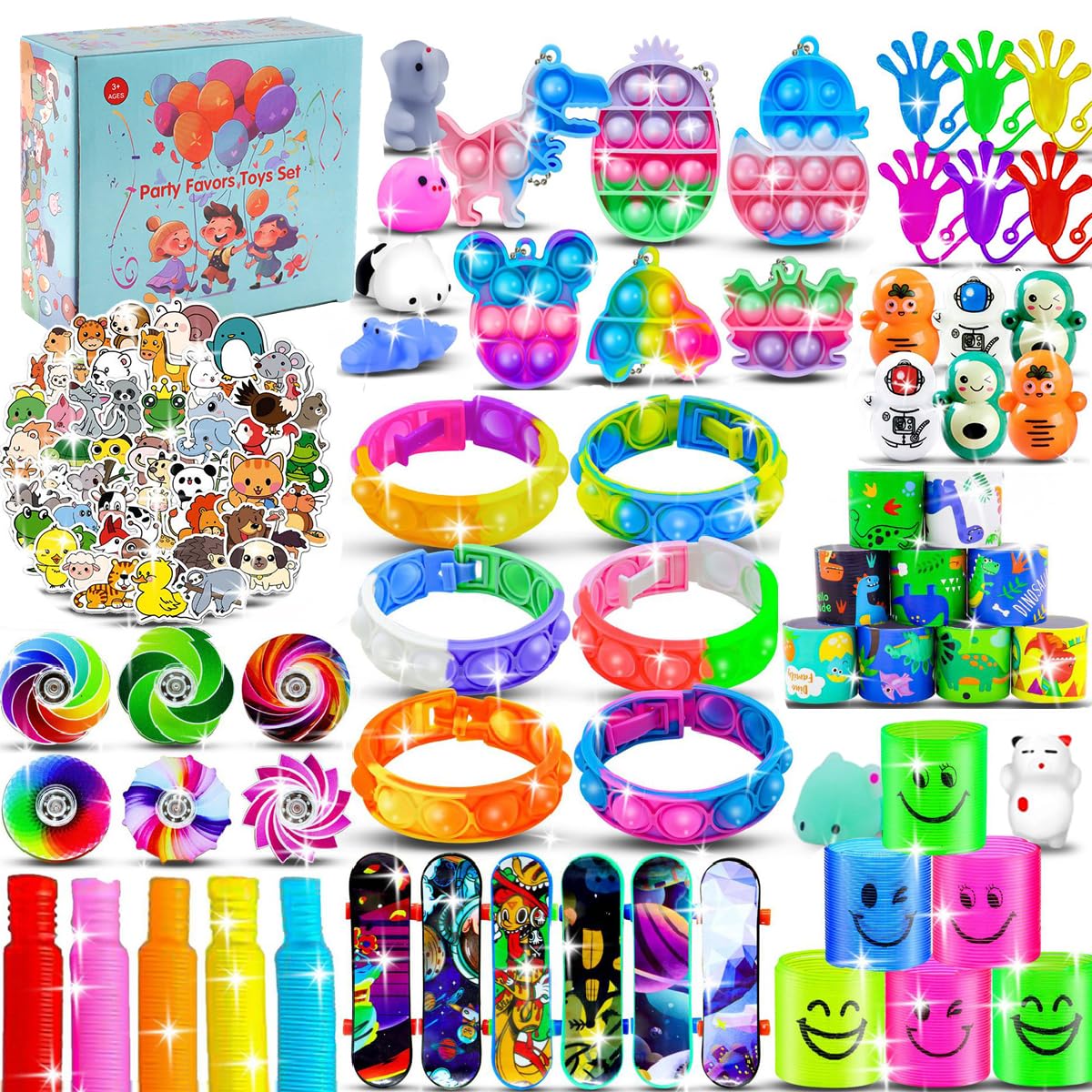 Party Bag Fillers for Kids, 116PCS Bulk Party Favours Parties Bag Toy for Birthday Prize Box Toy Assortment Toys ,Classroom Rewards, Pinata Fillers, Goodie Bag Pinata Fillers Toys for Kids Boys Girls