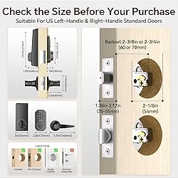 VCHOO Keyless Entry Door Lock Deadbolt with Handle