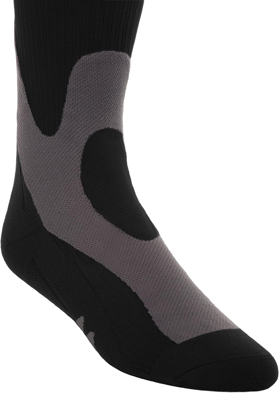 4XL Mojo Compression Socks 20-30mmHg Extra Wide Calf Compression Stockings Plus Size XXXX-L Black: Health & Personal Care