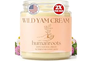 Wild Yam Cream - Menopause and PMS Support for Women, 4 oz (Unscented/Herb-Infused), Organic Wild Yam Cream for Balance - Made with Chaste Tree Berry and Red Clover