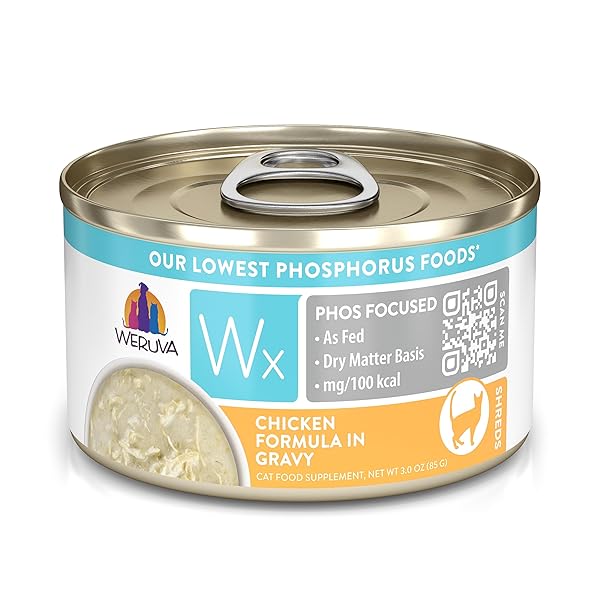 WERUVA WX PHOS FOCUSED NATURAL WET CAT FOOD, OUR LOWEST PHOSPHORUS FORMULAS