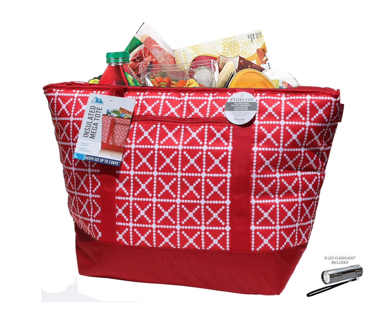 12 Gallon Insulated Mega Tote bolsa roja - la manera de transporte ...