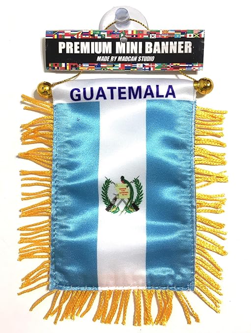Guatemala Flags For Car Interior Rearview Mirror Or Home Sticks To