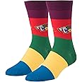 Crazy Socks, Funny Breakfast Cereal Socks for Men, Crew 8-12, Novelty Silly Fun