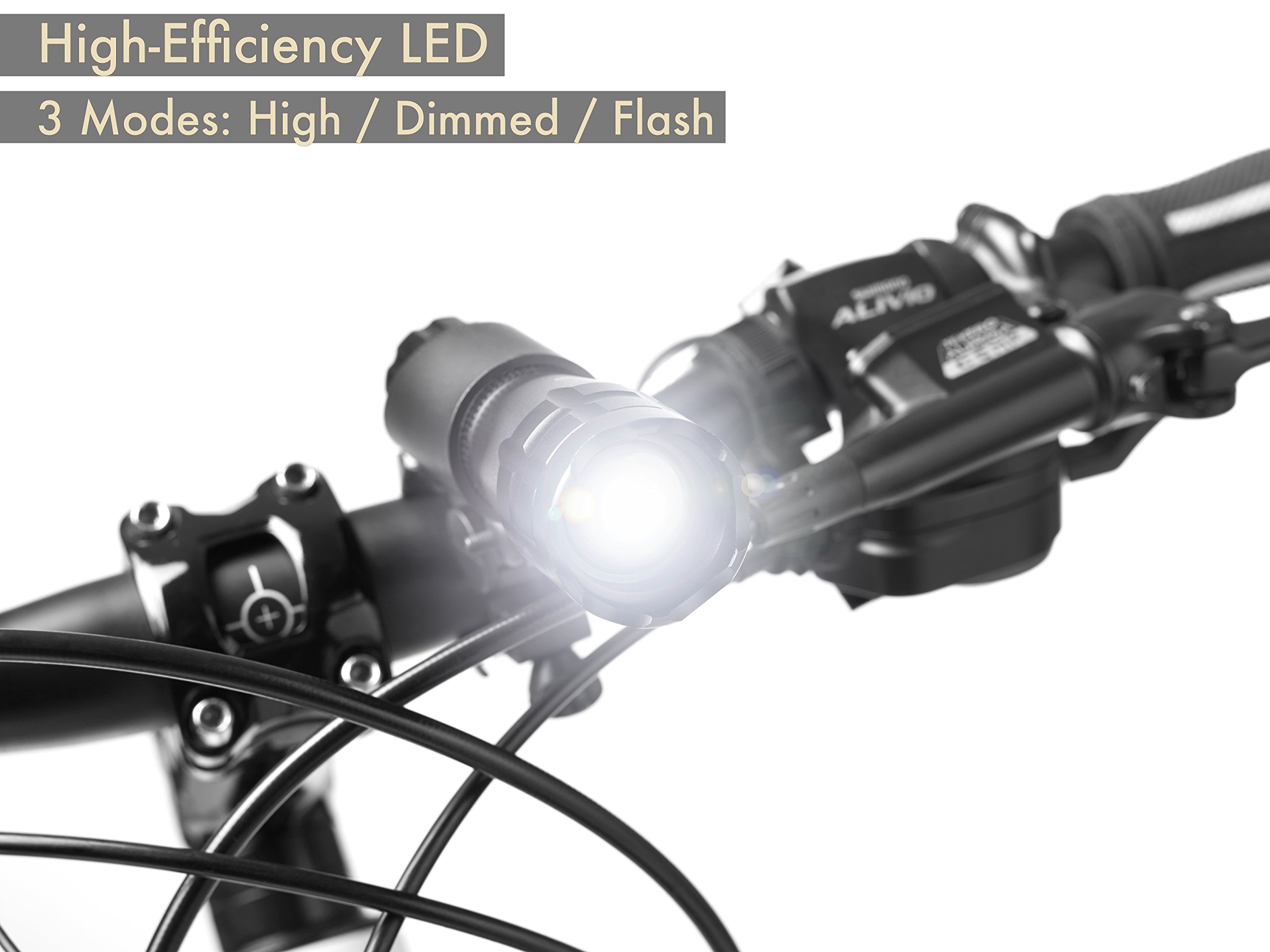 Kit D'éclairage Vélo Laxzo – Feu Arrière Super Lumineux LED Rechargeable USB (rouge/blanc)