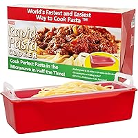 Rapid Pasta Cooker | Microwave Any Pasta in Half the Time | Perfect for Dorm, Small Kitchen, or Office | Dishwasher-Safe…