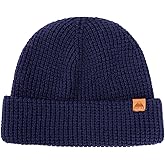 Oversized L/XL/XXL Merino Wool Blend Waffle Beanie No Lined Hat Warm Skull Watch Cap Winter