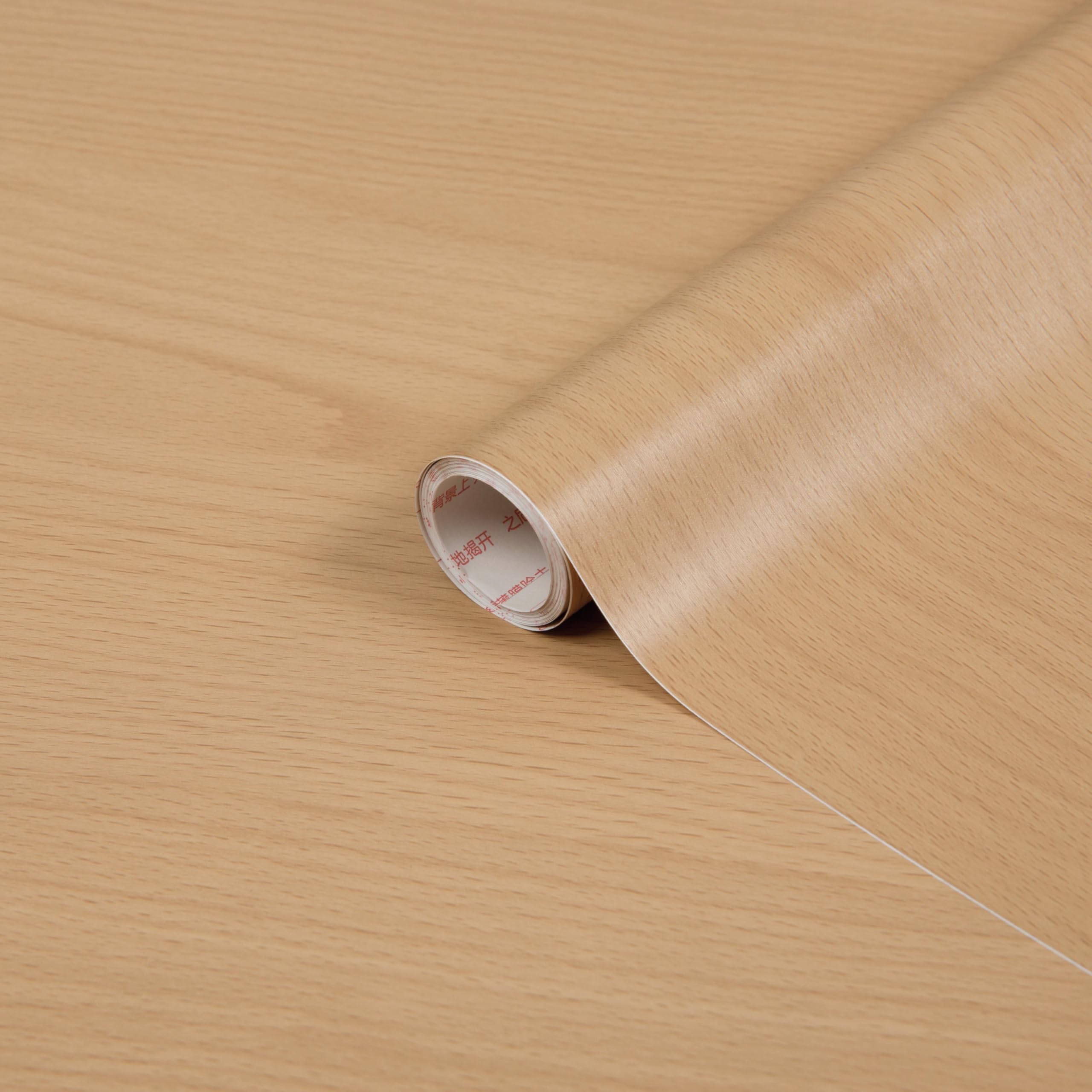 d-c-fix vinyl wrap Tyrol beech wood effect 45 cm x 2 m - sticky back plastic roll for furniture, kitchen & cupboards - contact paper sticker self adhesive film — image 1