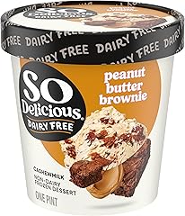SO DELICIOUS Peanut Butter Brownie Cashewmilk Frozen Dessert, 1 PT