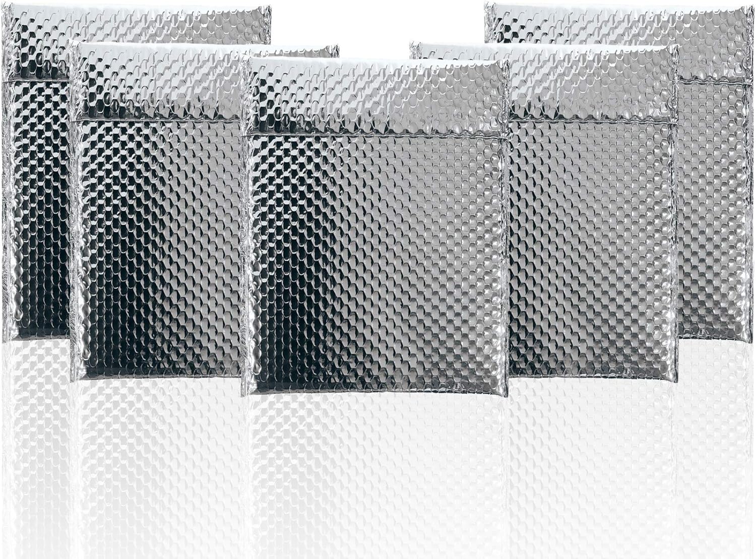 Thermal Insulated Bubble Mailers 8x11 Food Grade Padded envelopes 8 x 11. Pack of 25 Silver Cushion envelopes. Peel and Seal. Metallic foil. Mailing, Shipping, Packing, Packaging. : Office Products