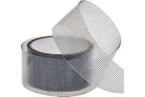 WELSTIK Door Window Screen Repair Tape,Waterproof Fiberglass Repair Kit, 3-Layer Strong Adhesive Window Vinyl Screen Patch Suitable for Covering Holes&Tears Instantly (2"x79") Black