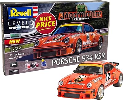 Revell Gift Set 05669 Jägermeister Motorsport Porsche 934 RSR 1:24 Kit