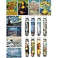 Mini Puzzle 3 Pack 150 Pieces Mini Jigsaw Puzzles For Adults & Kids 6" X 4" Small Puzzles Capsule Tube Jigsaw Puzzles Intelligent Game Mona Lisa