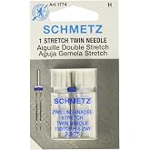SCHMETZ Twin Stretch Machine Needle Size 2.5/75 1ct, Original Version, 1 Pack