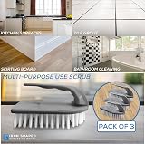 TDBS The Dustpan and Brush Store 3 Pack Scrubbing Brushes Nylon Bristles view 6