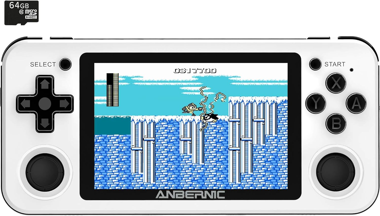 ANBERNIC RG351P White Retro Gaming Handheld; Quad-Core RK3226 CPU ...