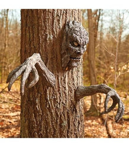 Amazon.com : Halloween Horror Tree Bark Demon Face Decoration