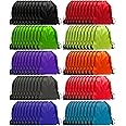 GoodtoU Drawstring Backpack Bulk, 100 Pcs Draw String Bags Cinch Bag Drawstring Gym Bag Sackpack Drawstring Bags for Women Men, 10 Colors